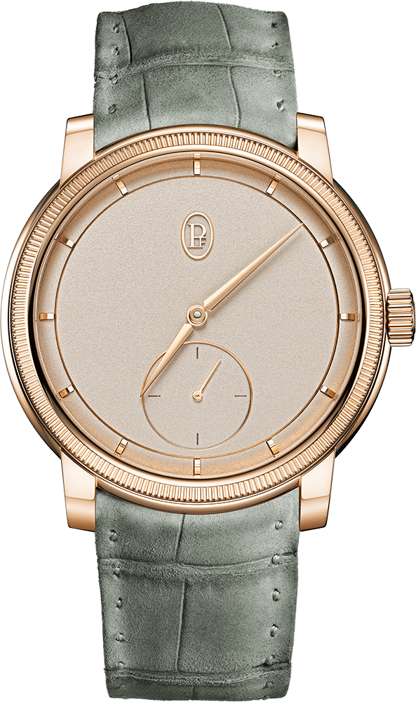 Parmigiani Fleurier Tonda PF, dial and integrated bracelet detail.