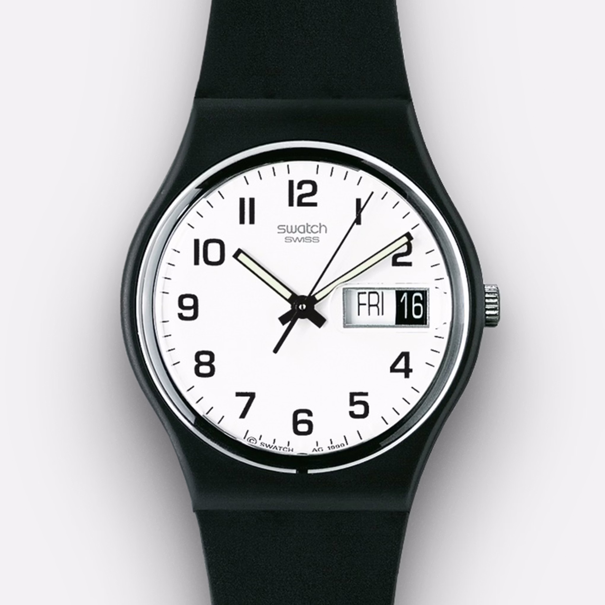 Swatch SA01, one of the original 1983 launch models.