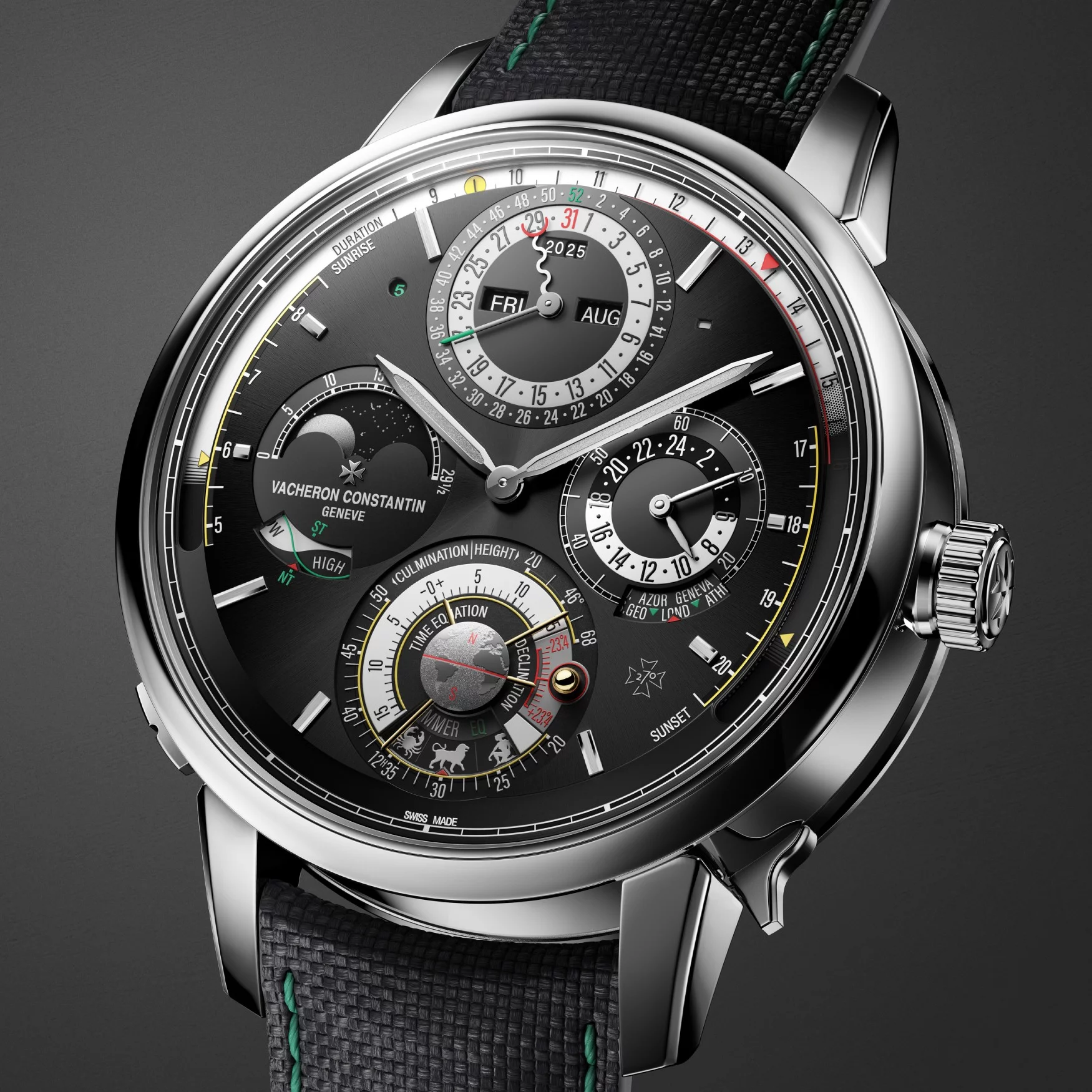 Vacheron Constantin Les Cabinotiers Solaria Ultra Grand Complication, dial detail.
